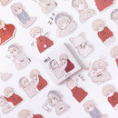 45pcs cartoon heart lovely lovers DIY Diary Craft Stickers Scrapbooking decor 3C