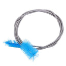 Flexible Double Ended Tube Filter Pump Hose Brush 155cm for Aquarium V8Y1