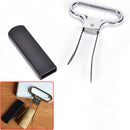 Portable Professional Wine Opener Two-Prong Cork Puller Kitchen Gadget Bar Tools