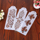 3pcs Plastic Cake Stencil Set Sugarcraft Biscuit Decorating Mold DIY Baking Tool