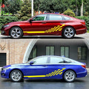 Plaid Stripes Car Graphic Stickers Vinyl Auto Body Side Skirt Decals Decoration