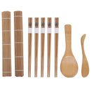 Bamboo Rolling Mats Sushi Maker Japanese DIY Rice Spreader 5Pairs Chopsti_AU Gw