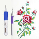 Embroidery Stitching Punch Needle Set Embroidery Pen with Plastic Box for s N6C9