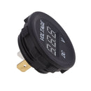 DC 12V-24V Motorcycle LED Digital Voltmeter Voltage Meter Gauge Round Panel