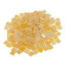 250x Orange Square Glass Mosaic Tiles Pieces for Art Craft 10x10mm Supplies