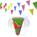 125 Feet Multicolor Nylon Pennant Banners With 100 e Flags For Indoor Outdo U2Q6