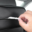 Leather Tissue Storage Box Car Back Seat Napkin Holder Headrest Paper Cover Case
