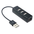4-Port USB Adapter for LAPTOP ADAPTER black 1M Multi Splitter Expansion