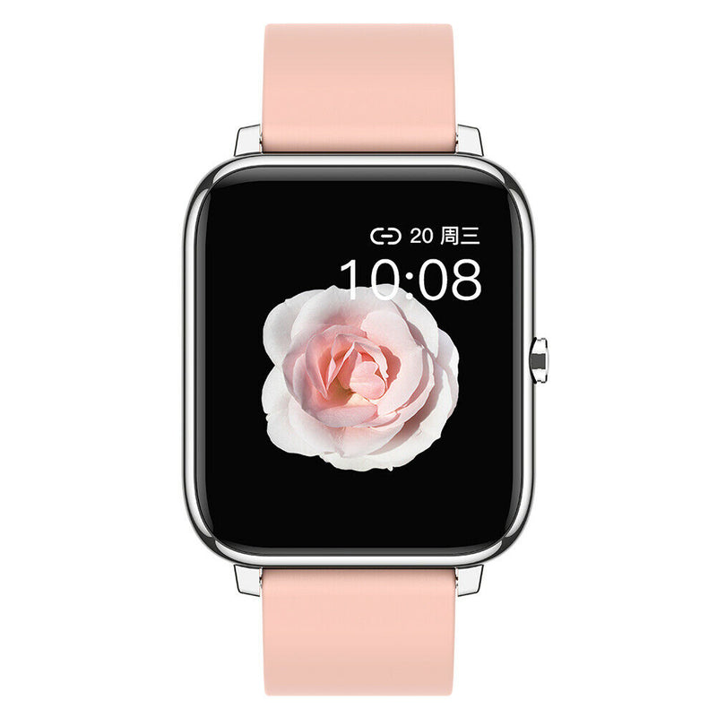 P22 Smart Watch Blood Pressure Heart Rate Monitor Sport Smartwatch (Pink)