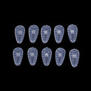 10*Silicone Air Chamber Nose Pads For Glasses Eyeglasses Sunglasses Screw Push,