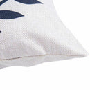 18 x 18 inch Linen Throw Pillow Case Leaf Letters Pattern Decorative Square