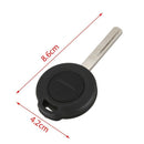 2 Button Remote Key Fob Case w/ Blade Shell For Mitsubishi Colt Warior Cari L9T7