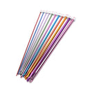 11X 10.6" multicolour Aluminum TUNISIAN / AFGHAN Crochet Hooks Needles 2- 8mm AU