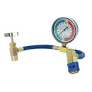 1pc Metal R134a Recharge Measuring Hose Pressure Gauge Adapter Car Air Cond A6M5