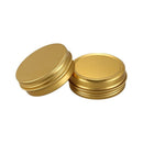 10Pcs Cans Screw Top Containers Aluminum Round Cans Travel Tins Storage Jar