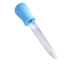 5X(5ml Clear Plastic Pipette Liquid Medicine Dropper Blue for Baby W5L2)