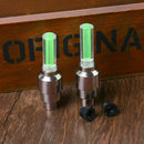 2 PCs Neon LED Tire Car Bicycle Wheel Light Lamp Valve cap Luminous Valve P V3S8