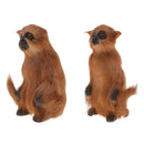 Home Garden Yard Monkey Statue Sculpture 13cm for Outdoor Living Decorative