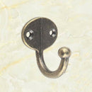 Lot 6pcs Retro Coat Hat Hook Door Wall Hanger Alloy 35 x 30mm -Bronze O1N3