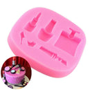Newest Silicone DIY Lipstick Cake Decorating Perfume Bottle Mould Chocola