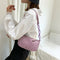 Casual Alligator PU Women Handbag Tote Chain Underarm Shoulder Bag (Purple)