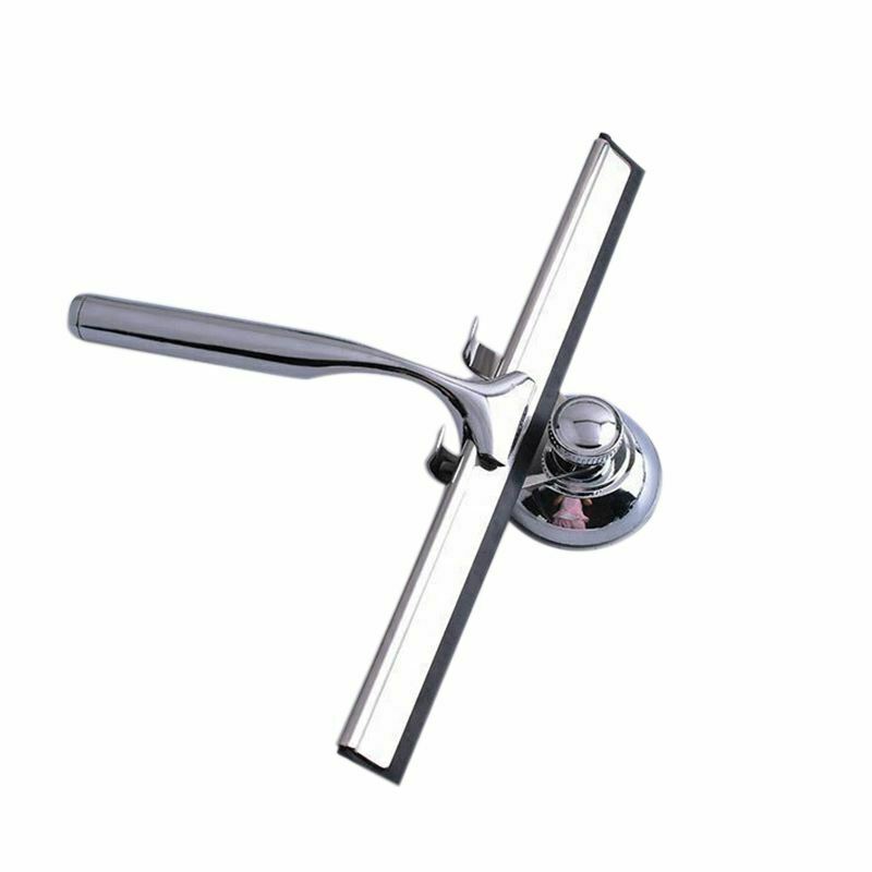 Glass Window Squeegee Cleaner Shower Bathroom Mirror Wiper With Suction Hoo K4W3