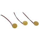 3-pack 25mm Piezoelectric Disk Elements with 2 inch Leads W4S6