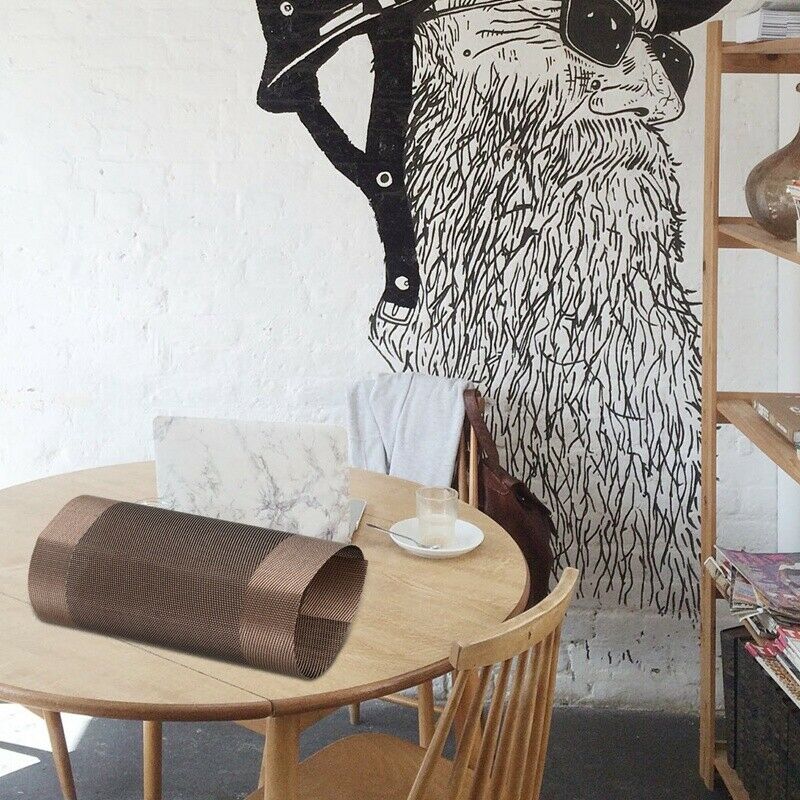 1 x Placemat Place Mat Table Mat Washable 45x30cm, Brown
