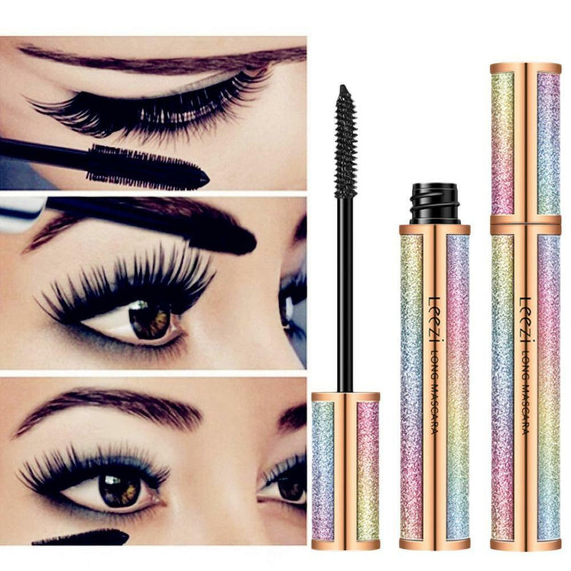 Leezi 4D Eyelash Mascara Extension Makeup Black Waterproof Kit Eye Lashes