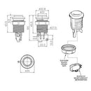 28mm With Microswitch 1P+2P+3P+4P Start push Button Arcade Machine HAPP Style