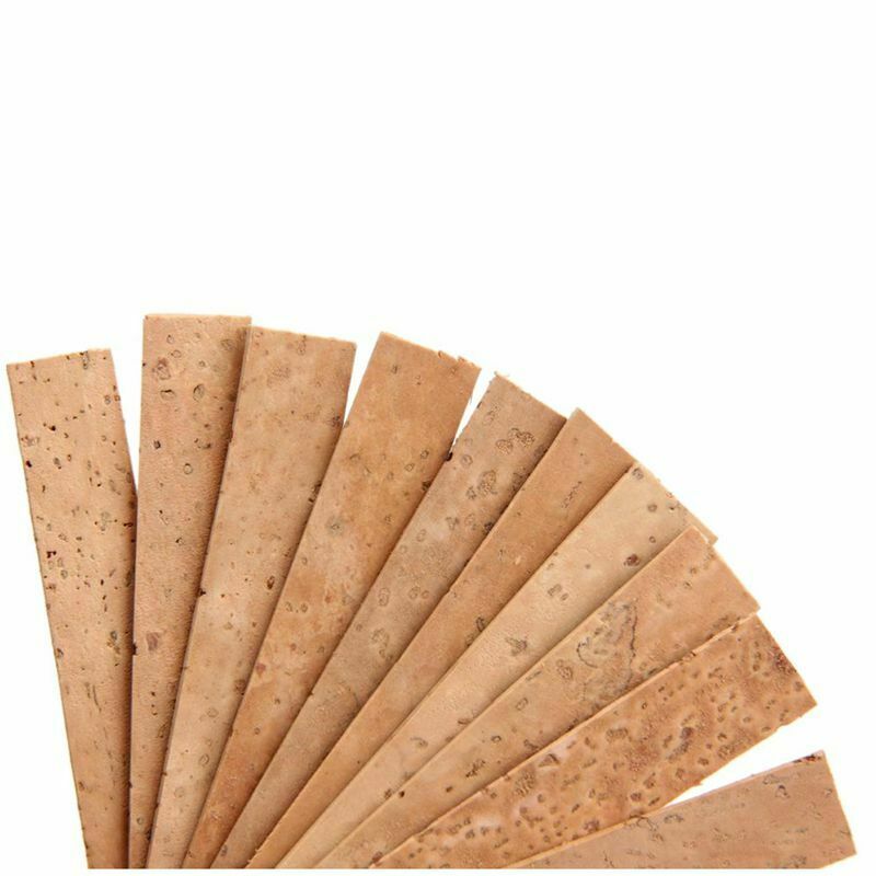 10x Bb Clarinet Neck Joint Cork Sheet Natural Cork Clarinet Parts 81*11*2mm