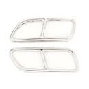 Stainless Steel Car Exhaust Pipe Tail Throat Decor Frame Trim Cover Liner A