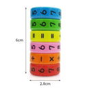 6pc Magnetic Children Preschool Montessori Educational For Children Plastic Z0C5