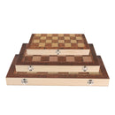 Portable Travel Games Chess & Checkers & Backgammon 3 in 1 Set Without Magnetic