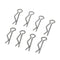 40x R-Shaped RC Body Pins Fit For WLtoys A949 A959 A969
