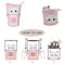Cute Cat Pencil Case Flexible Pen Bag Zipper Box Makeup Brush Pouch White