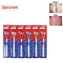 2pcs Silicone Head Plastic Brush Oral Care Tongue Scraper Cleaner Gentle  JR