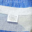 2Pcs Blue_74x60cm Stripe Half Tier Curtain Bathroom Short Curtain