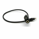 2x RJ9 To 2 Port 3.5mm Female Jack headset Adapter Cable for Telephone Head