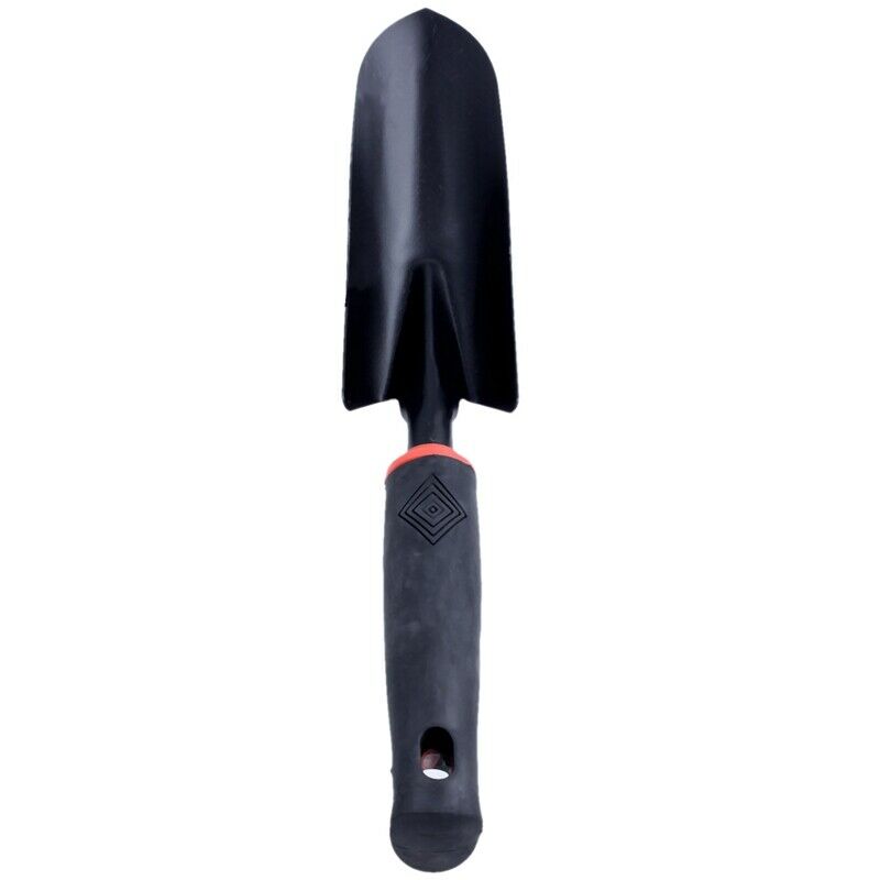 Black Rubber Handle Stainless Steel Hand Garden Trowel Shovel 12.5"