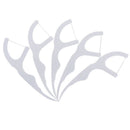 30X White Plastic Dental Floss Flosser Picks Teeth Toothpick Oral Care Stick â„–[