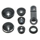 Universal Phone Camera Lens Kit Set 8 In 1 Fisheye / Wide Angle / Macro Clip On