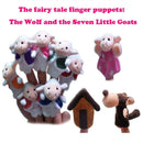 Kids Fairy Tale Story Finger Puppet Kits Interactive Props (Wolf Sheep)