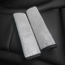 Bling Rhinestone Auto Seat Belt Covers Safety Belt Shoulder Cushion Pads