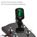 Aroma At-01A Guitar Tuner Rotatable Clip-On Tuner Lcd Display For Chromatic J8O2