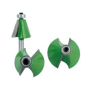 3Pcs 8mm Shank Chamfer Router Bits 15 22.5 30 Degree Milling Cutter for Woo