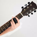 1pc Guitar Slide Black Stainless Steel Finger Knuck