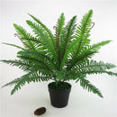 Green Imitation Fern 30-Leaf Plant Party Decor- DIY Flower Arrangement Props