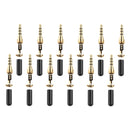Universal 12x 3.5mm Male Jack Connector Cover For MP4 Earphone