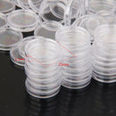 200pcs Coin Cases Capsules Specie Holder 22/24mm Applied Round Storage Tools